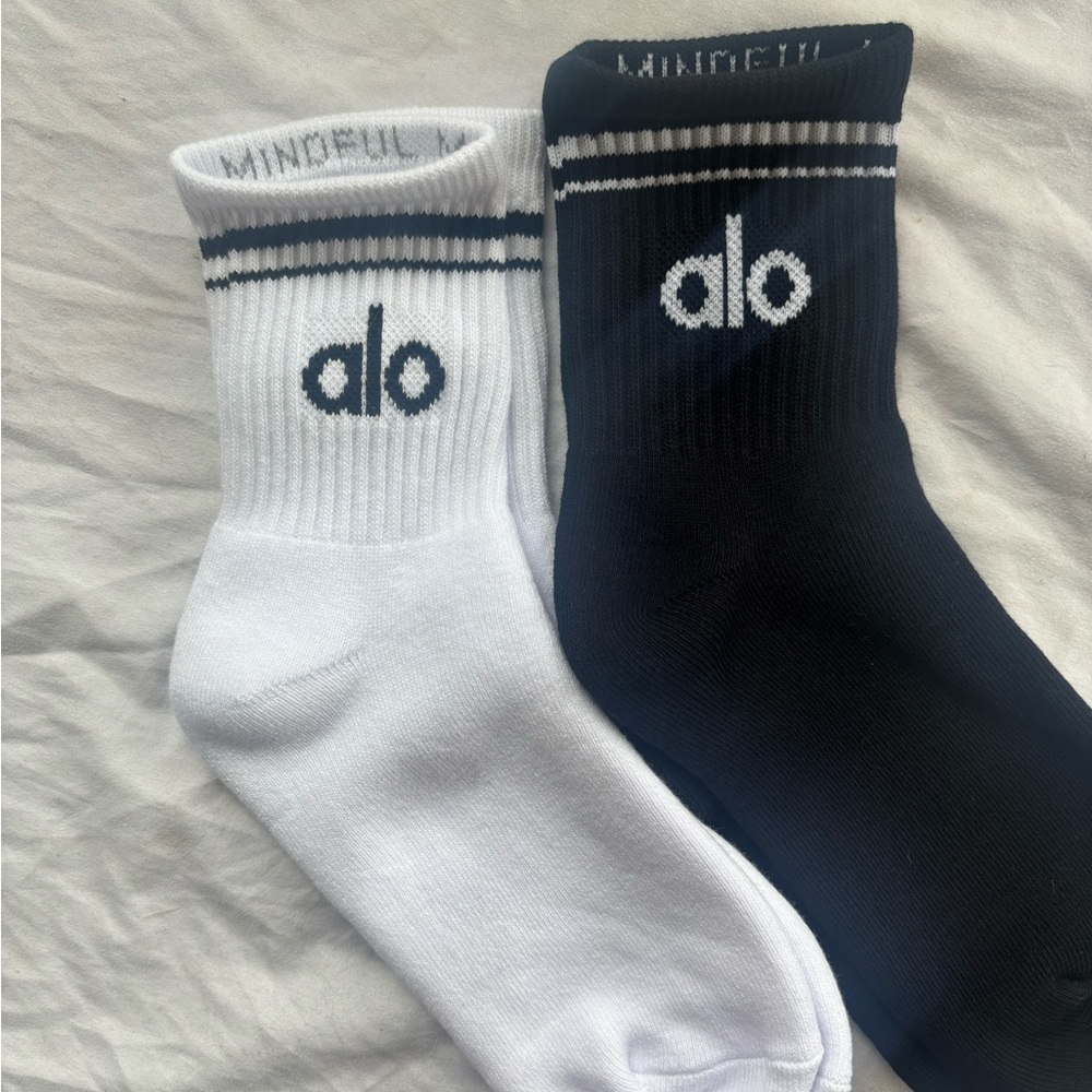 Black and white throwback half crew socks brand new - Picture 4 of 5